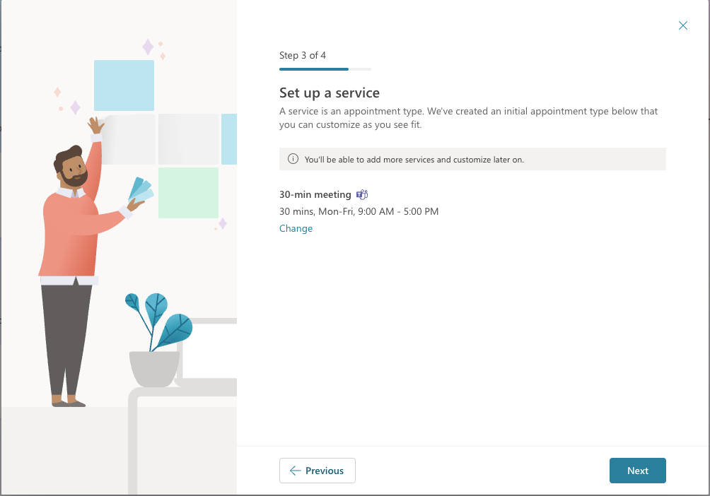 Add services to your Microsoft booking page